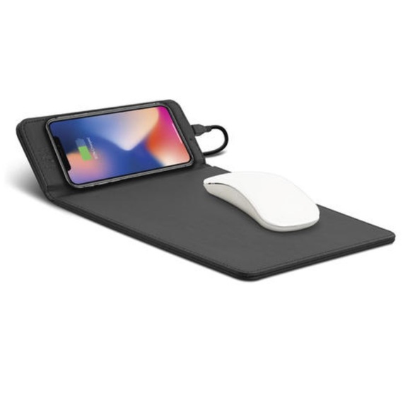 🆕 Qi 3-in-1 Wireless Leatherette Charging Mousepad.  The perfect gift 🎁 - Picture 4 of 5